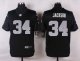 nike oakland raiders #34 jackson black elite jerseys