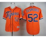 mlb jerseys detroit tigers #52 cespedes orange