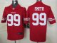 nike nfl san francisco 49ers #99 smith red jerseys [nike limited