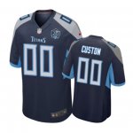 Tennessee Titans #00 Custom navy Nike Game Jersey - Men's