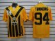 nike nfl pittsburgh steelers #94 lawrence throwback yello and wb