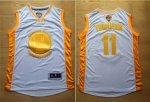 NBA Jersey Golden State Warriors #11 Klay Thompson White(Gold No
