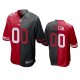 San Francisco 49ers Custom Red Black Split Two Tone Game Jersey