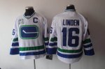 Hockey Jerseys vancouver canucks #16 linden white[3rd 40th C pat