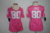 nike women nfl new york giants #80 cruz pink [breast cancer awar