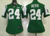 nike women nfl new york jets #24 revis green jerseys