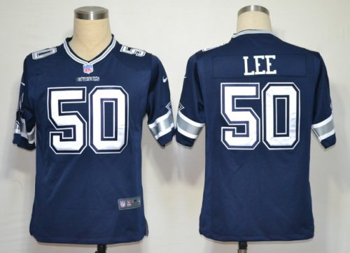 nike nfl dallas cowboys #50 lee blue jerseys [game]