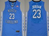 Men's North Carolina Tar Heels #23 Michael Jordan 2016 Light Blue Swingman College Basketball Jersey