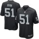 Men's Nike Oakland Raiders #51 Bruce Irvin Black Game NFL Jersey