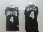nba sacramento kings #4 webber black jerseys [new]