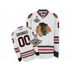 nhl chicago blackhawks #00 griswold white [2013 stanley cup cham