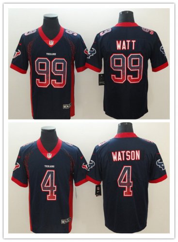 Football Houston Texans Stitched Black Drift Fashion Limited Jersey