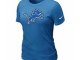 Women Detroit Lions L.blue T-Shirts