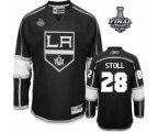 nhl los angeles kings #28 stoll black-white [2014 stanley cup]