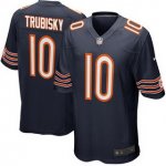 Youth NFL Chicago Bears #10 Mitchell Trubisky Nike Navy 2017 Draft Pick Game Jersey