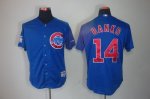 mlb chicago cubs #14 ernie banks blue cool base jerseys
