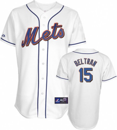 Baseball Jerseys new york mets #15 beltran white