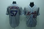 Baseball Jerseys new york mets #57 santana grey(cool base)