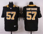 nike new orleans saints #57 hawthorne black elite jerseys
