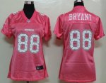 nike women nfl dallas cowboys #88 bryant pink [2012 fem fan]