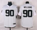 nike oakland raiders #90 williams white elite jerseys
