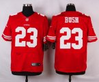 nike san francisco 49ers #23 bush red elite jerseys