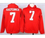 nike nfl san francisco 49ers #7 kaepernick red [pullover hooded