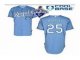 2015 world series champions mlb kansas city royals #25 kendrys morales blue jerseys