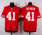 nike san francisco 49ers #41 bethea red elite jerseys