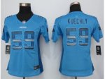 Women Nike Carolina Panthers #59 Kuechly Blue Strobe Jerseys