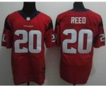 nike nfl houston texans #20 ed reed elite red jerseys