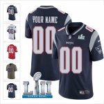 Custom New England Patriots Tame Any Player Name and Number Super Bowl LII Cheap Jerseys