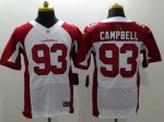 nike nfl arizona cardinals #93 calais campbell white elite jerse