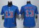 Women NFL New York Giants #13 Odell Beckham Jr Nike Blue Strobe Jerseys