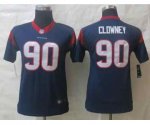 nike youth nfl houston texans #90 clowney blue [nike limited][cl