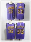 2018-2019 Basketball Los Angeles Lakers Purple Stitched Swingman City Edition Jersey