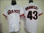 Baseball Jerseys san francisco giants #43 dravecky m&n white