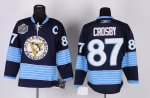 Men Pittsburgh Penguins #87 Sidney Crosby Dark Blue 2011 Winter Classic Vintage Stitched NHL Jersey