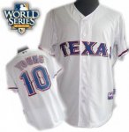 2010 World Series Patch Texas Rangers #10 Young white