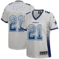 Women's Nike Dallas Cowboys #21 Ezekiel Elliott Grey Drift Fashion NFL Jerseys
