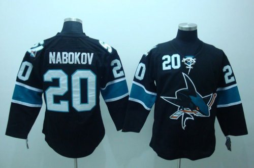 Hockey Jerseys san jose sharks #20 nabokov black