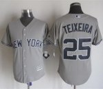 mlb jerseys New York Yankees #25 Teixeira Grey New Cool Base Sti