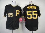 mlb pittsburgh pirates #55 martin black jerseys [P]