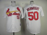 mlb st.louis cardinals #50 wainwright white jerseys