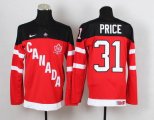 nhl team canada #31 price red jerseys [100th anniversary]