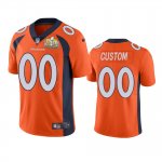 Denver Broncos Custom Orange Super Bowl 50 Patch Jersey