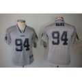 youth nike nfl dallas cowboys #94 demarcus ware grey jerseys elite lights out