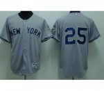 New York Yankees #25 Teixeira 2009 world series patchs grey