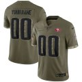 San Francisco 49ers Stitched Olive 2022 Salute To Service Limited Jersey