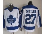 NHL Toronto Maple Leafs #27 Darryl Sittler White Blue CCM Throwb